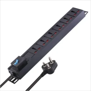 MX 6-Outlet Power Distribution Unit Universal Power Strip 15 AMP with Single Pole MCB – 10 Meters for home appliances like electric cooktop & Stove