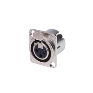 MX 3 PIN MIC FEMALE CONNECTOR XLR PANEL MOUNTING - MX-3489